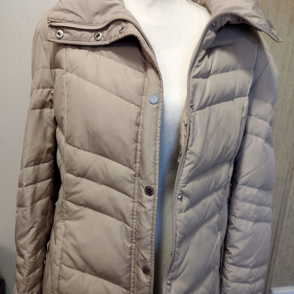 Kenneth Cole REACTION Size XL Women's Tan Quilted Jacket
